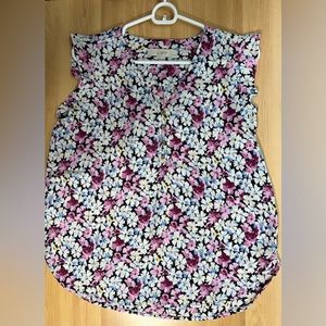 LOFT - Women’s Blouse / Floral Pattern/ Color multicolor / Size S Petite